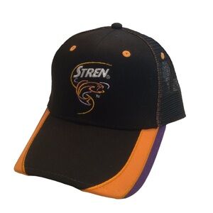 Stren Fishing Navy & Orange Mesh Back Adjustable Ball Cap